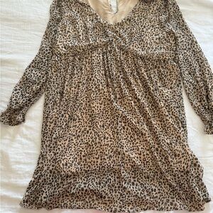 Pinkblush Leopard maternity Dress